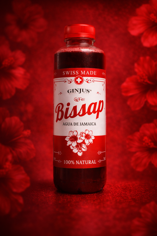 Ginjus Bissap - Agua de Jamaica - 12 pack